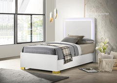 Marceline White Twin Bed - furniture place usa