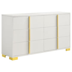 Marceline White Dresser - furniture place usa