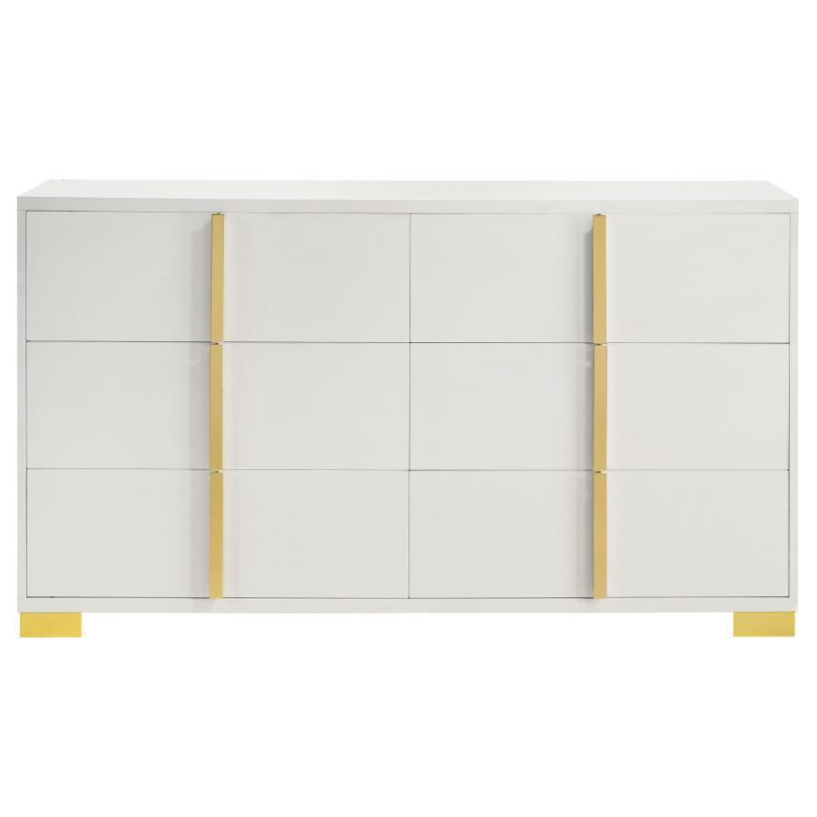 Marceline White Dresser - furniture place usa