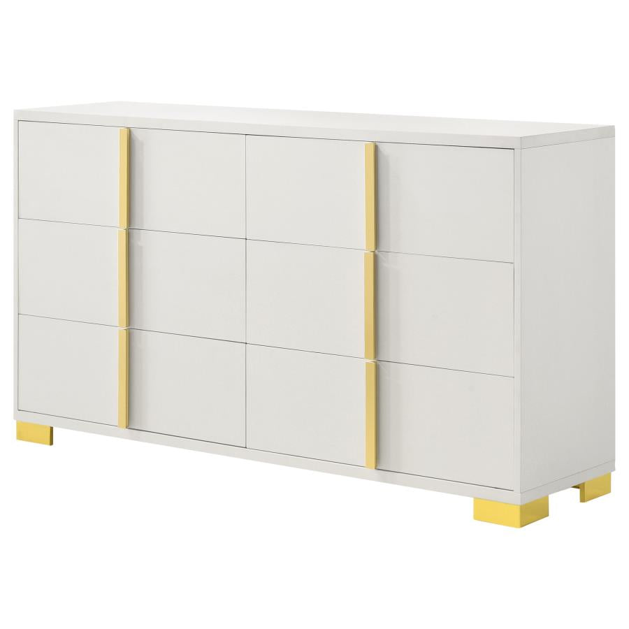 Marceline White Dresser - furniture place usa