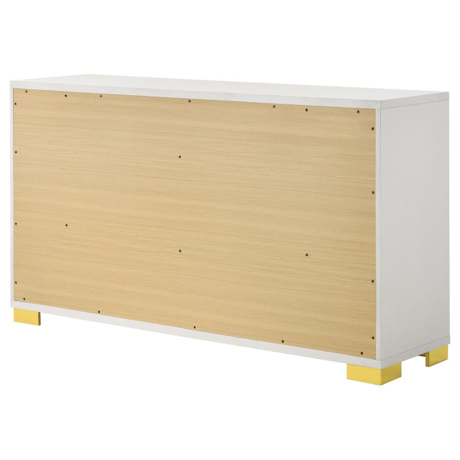 Marceline White Dresser - furniture place usa