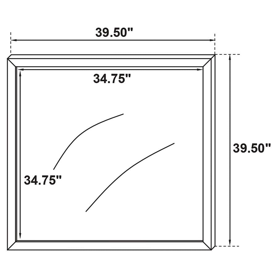 Marceline White Dresser Mirror - furniture place usa