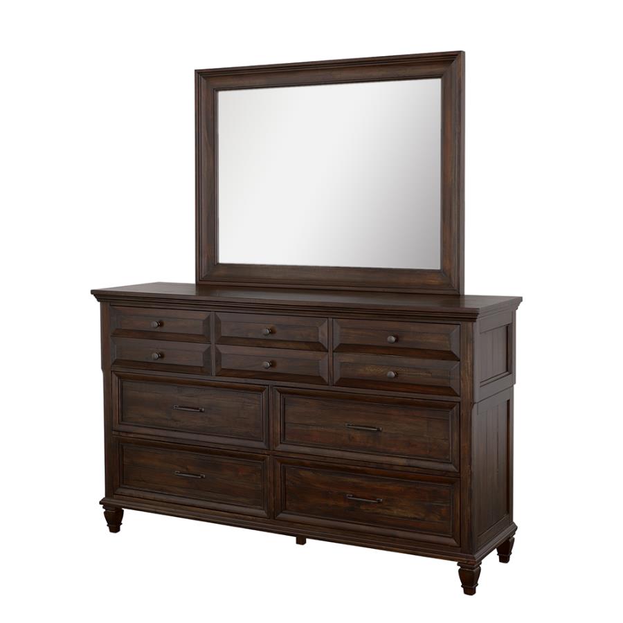 Avenue Brown Dresser Mirror - furniture place usa