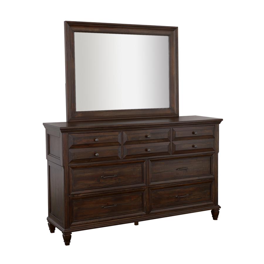 Avenue Brown Dresser Mirror - furniture place usa