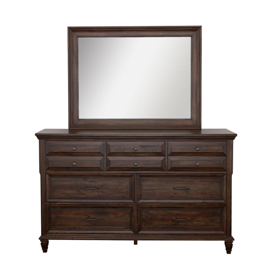 Avenue Brown Dresser Mirror - furniture place usa