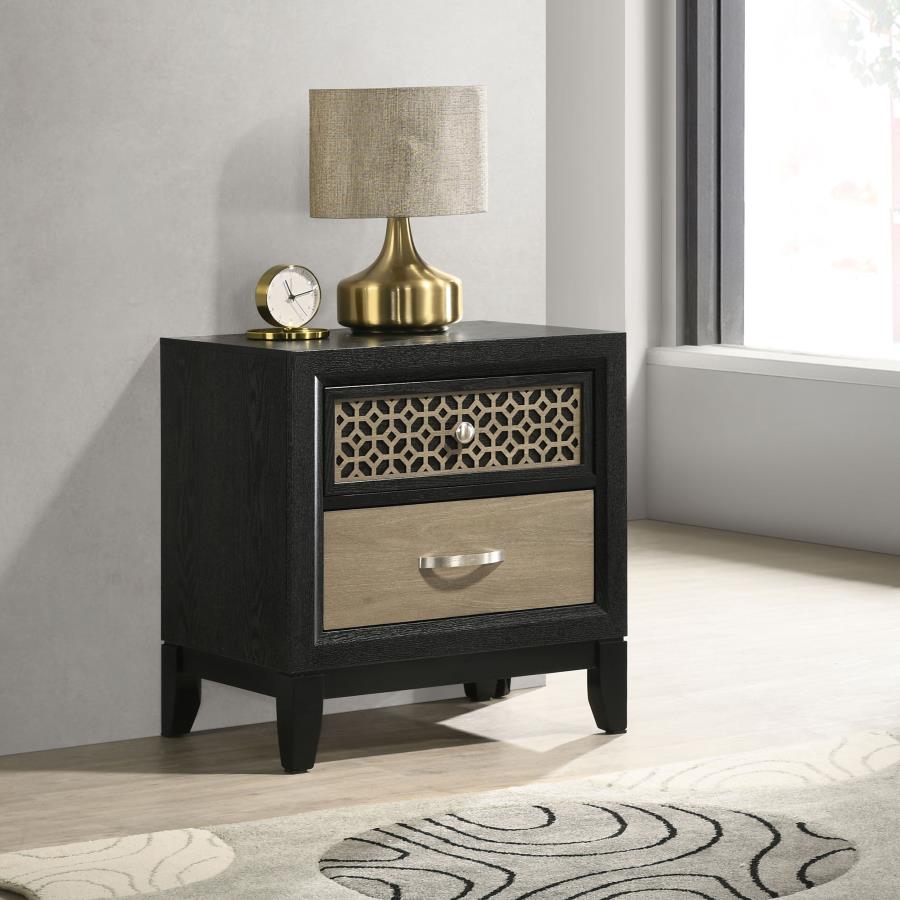 Valencia Brown Nightstand - furniture place usa