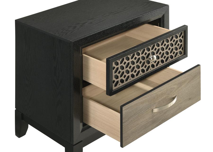 Valencia Brown Nightstand - furniture place usa