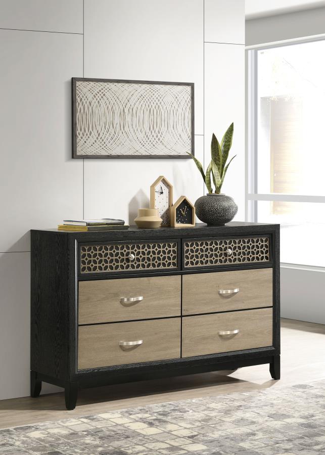 Valencia Brown Dresser - furniture place usa