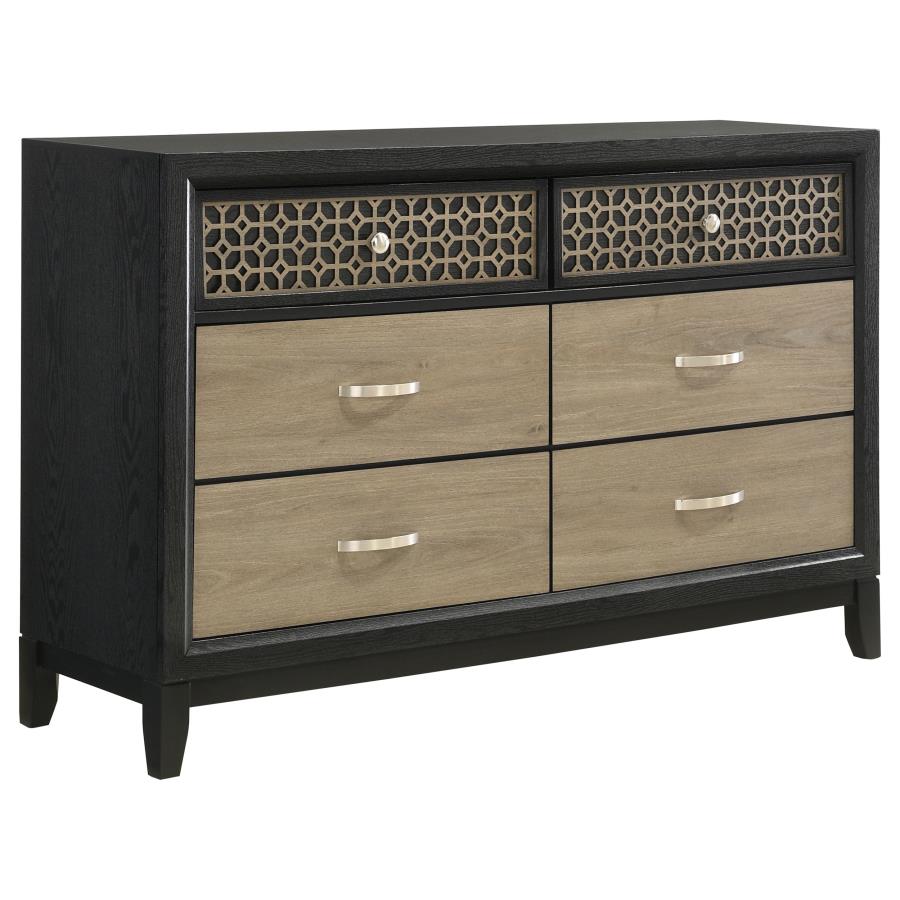 Valencia Brown Dresser - furniture place usa