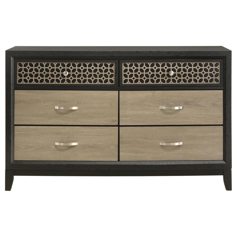 Valencia Brown Dresser - furniture place usa