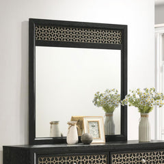 Valencia Black Dresser Mirror - furniture place usa