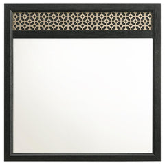 Valencia Black Dresser Mirror - furniture place usa