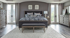 Alderwood Grey California King Bed - furniture place usa