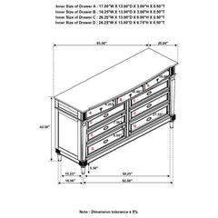 Alderwood Grey Dresser - furniture place usa