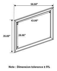 Alderwood Grey Dresser Mirror - furniture place usa