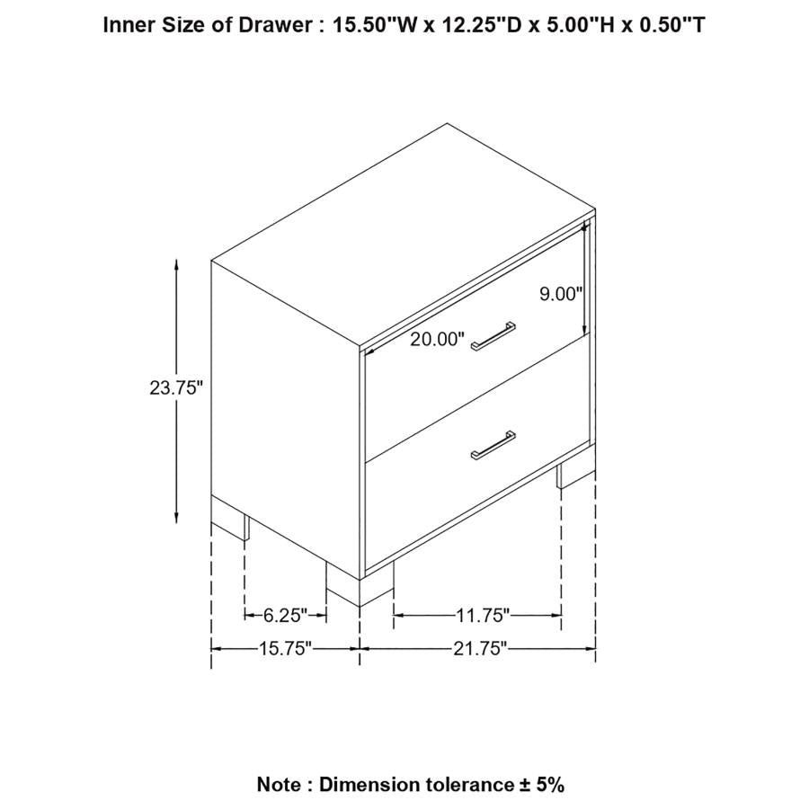 Sidney Brown Nightstand - furniture place usa