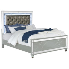 Gunnison Silver Eastern King Bed - furniture place usa