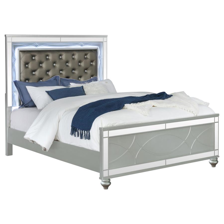 Gunnison Silver California King Bed - furniture place usa