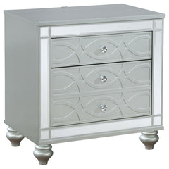 Gunnison Silver Nightstand - furniture place usa