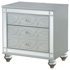 Gunnison Silver Nightstand - furniture place usa