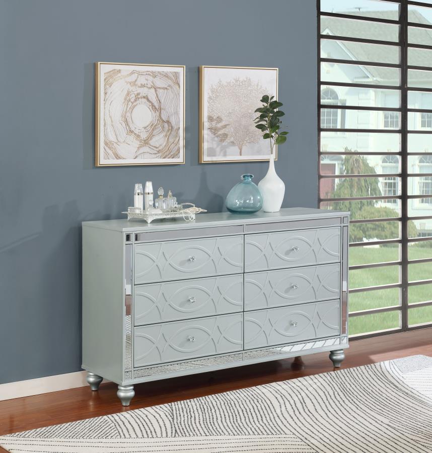 Gunnison Silver Dresser - furniture place usa