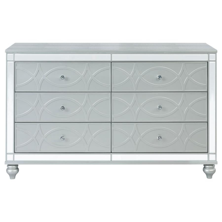 Gunnison Silver Dresser - furniture place usa