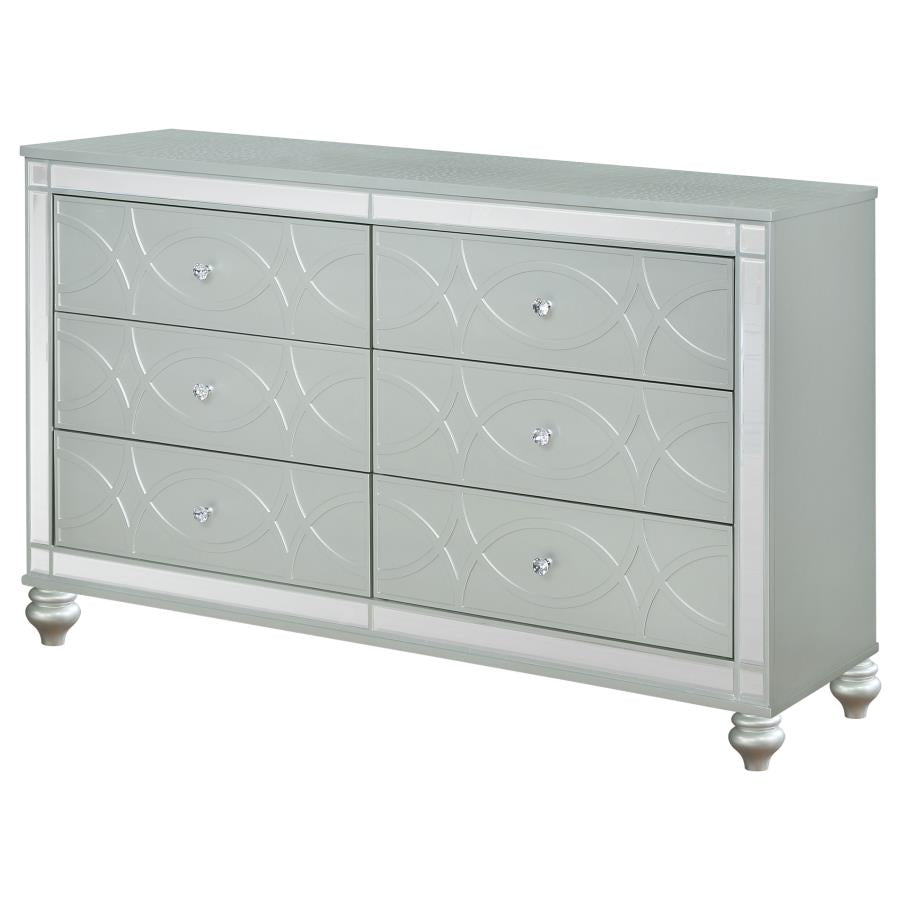 Gunnison Silver Dresser - furniture place usa