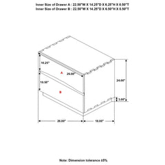 Winslow Brown Nightstand - furniture place usa