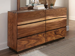 Winslow Brown Dresser - furniture place usa