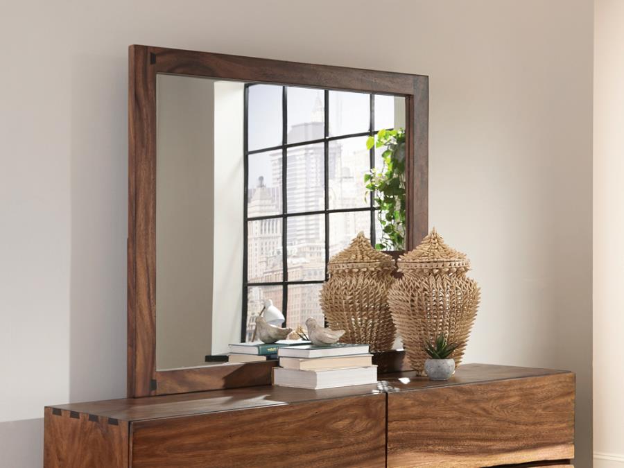 Winslow Brown Dresser Mirror - furniture place usa