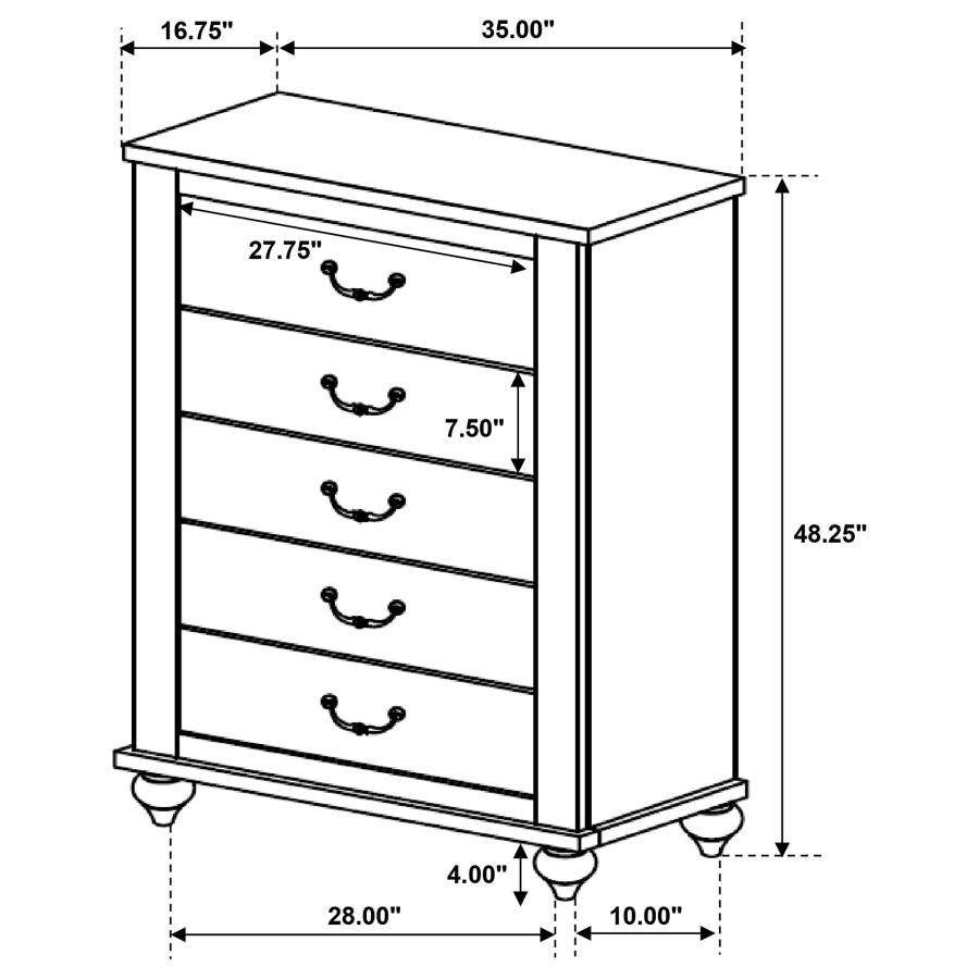 Stillwood Grey Chest - furniture place usa