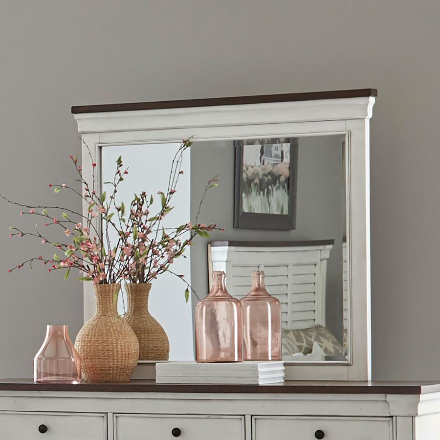 Hillcrest Ivory Dresser Mirror - furniture place usa