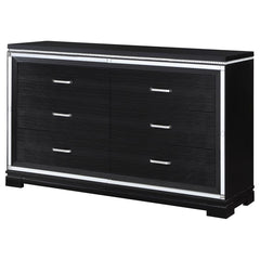 Cappola Black Dresser - furniture place usa