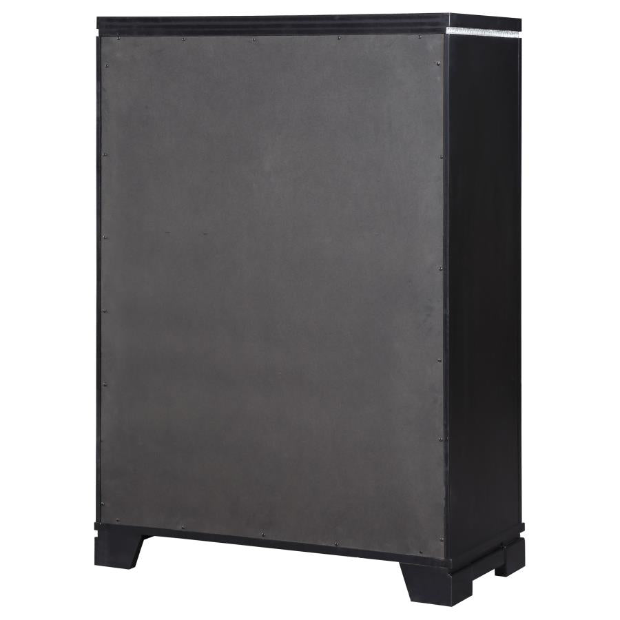 Cappola Black Chest - furniture place usa