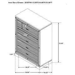 Cappola Black Chest - furniture place usa