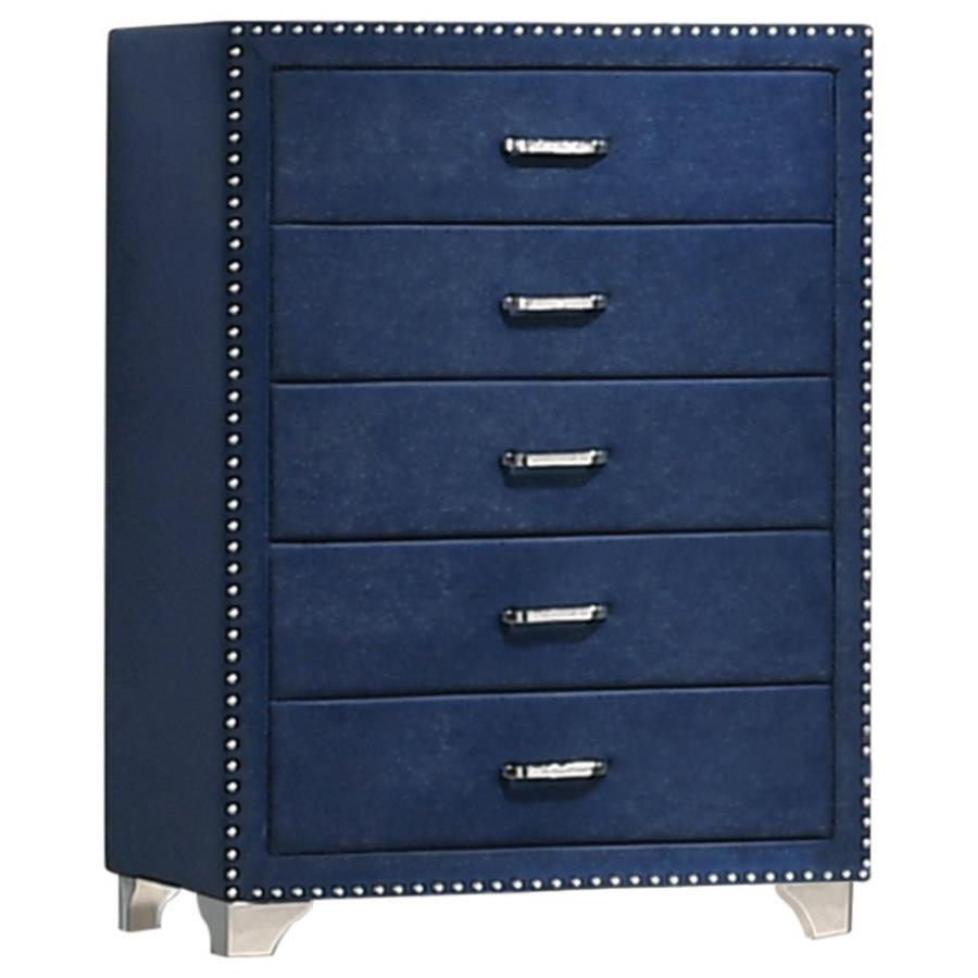 Melody Blue Chest - furniture place usa