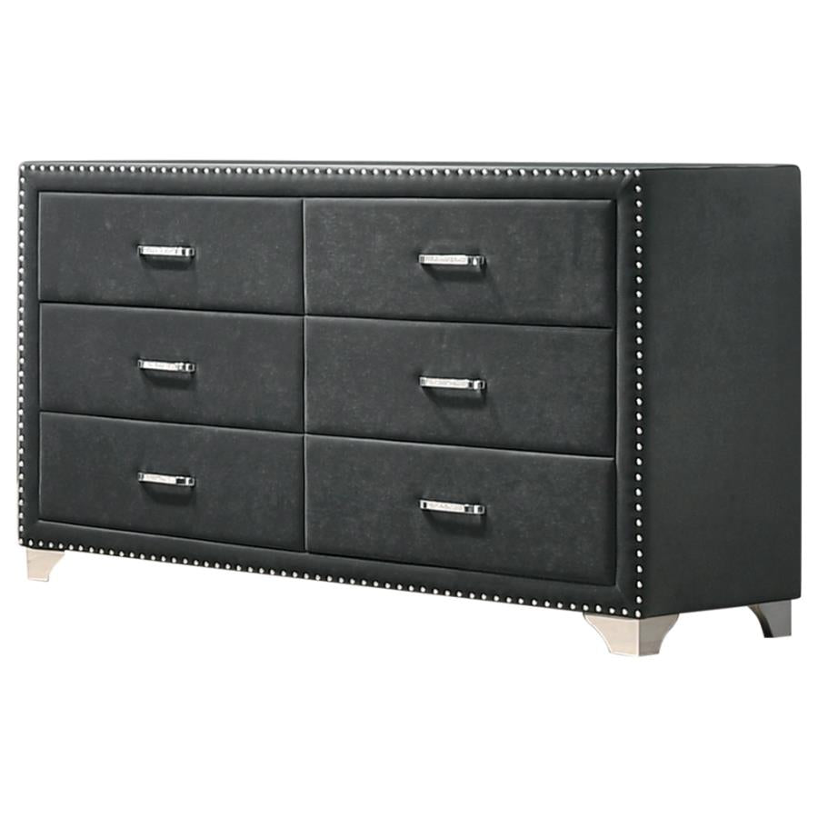 Melody Grey Dresser - furniture place usa