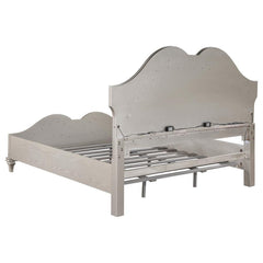 Evangeline Silver Queen Bed 5 Pc Set - furniture place usa