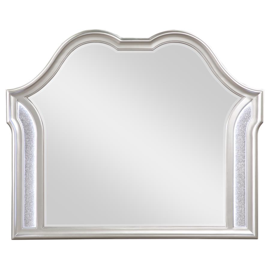 Evangeline Silver Dresser Mirror - furniture place usa