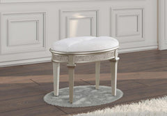 Evangeline Ivory Vanity Stool