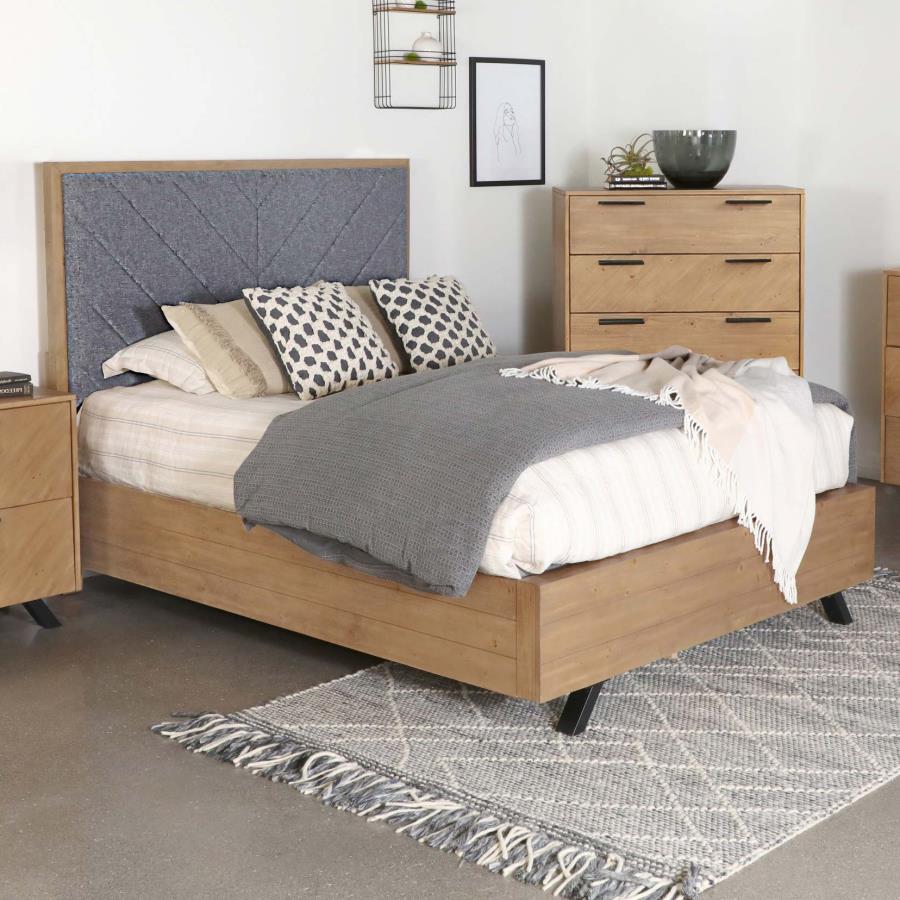 Taylor Grey Eastern King Bed - furniture place usa
