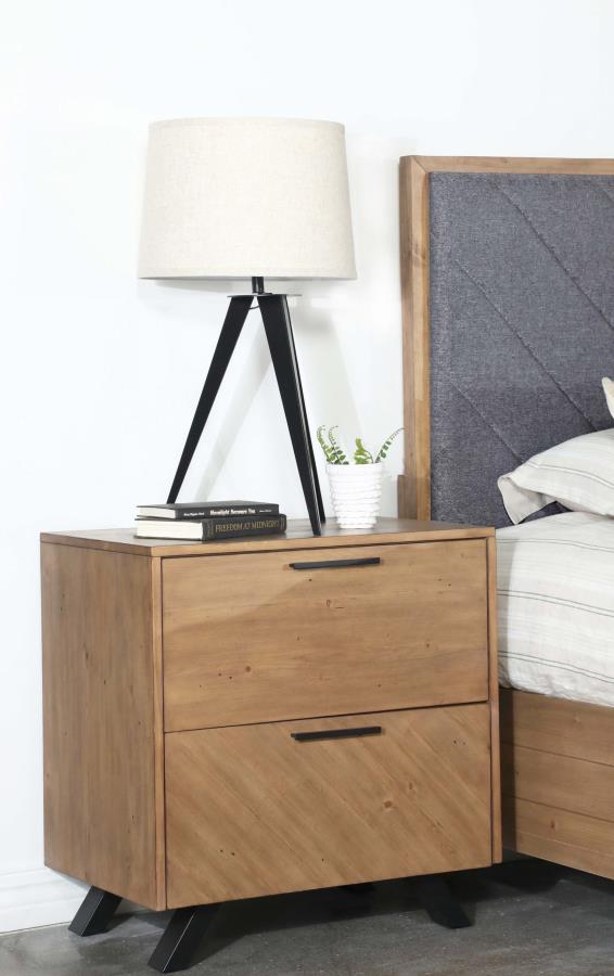 Taylor Brown Nightstand - furniture place usa