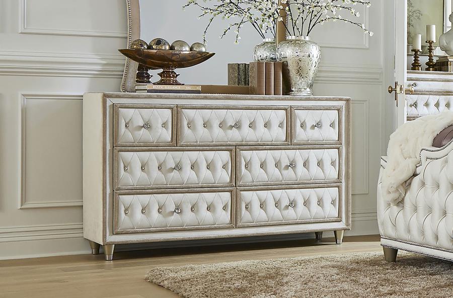 Antonella Beige Dresser - furniture place usa