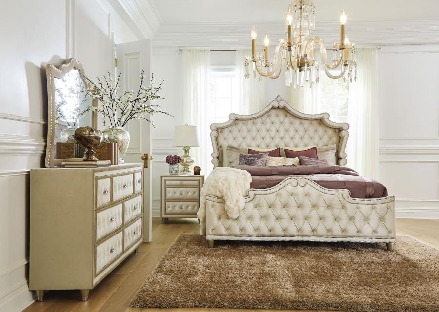 Antonella Beige Dresser - furniture place usa