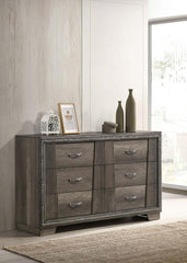 Janine Grey Dresser - furniture place usa