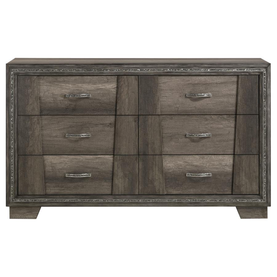 Janine Grey Dresser - furniture place usa