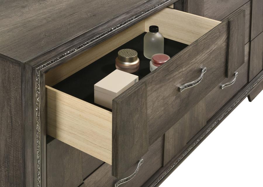 Janine Grey Dresser - furniture place usa