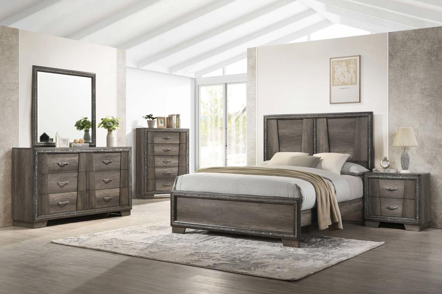 Janine Grey Dresser - furniture place usa