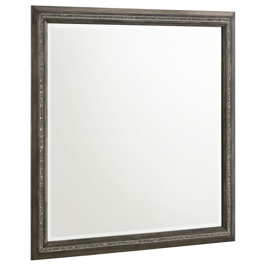 Janine Grey Dresser Mirror - furniture place usa