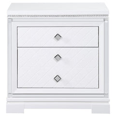 Eleanor White Nightstand - furniture place usa